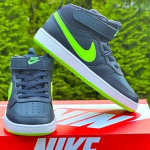 NEW Nike Court Borough Youth Mid Top Casual Sneaker - Toddler Boys 10C